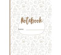 Composition Notebook - Wide Ruled, Lined White Paper (7.5 x 9.75 in, 80 Sheets / 160 Pages): Classic Composition Book with Bleed for Students & Writers