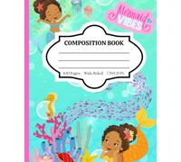 Composition Notebook Wide Ruled: Mermaid Vibes - Stylish Notebook for Back to School, College, Office Work, & Personal Use