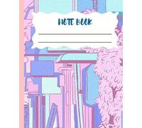 COMPOSITION NOTEBOOK, WIDE RULED PAPER , 7.5" X 9.25",Pastel City Notebook - Aesthetic Urban Sketch Journal, 110 Sheets Page I Journal Note Book , ... ,Collage Use , University , Work , Office