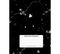 Composition Notebook Wide Ruled Paper: 7.5" x 9.75", 100 Sheets per Comp Book, Black Marble