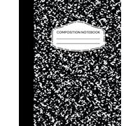 Composition Notebook: Wide Ruled Primary Paper, 110 Pages Journal for College, School, Office and Work | Classic Black Marble Cover