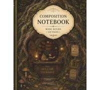 Composition Notebook Wide Ruled: The Hollow Bookshop | Whimsical Woodland Bookstore Journal | Vintage Cottagecore Forest Notebook for Teen Girls, Women, School, College & Writing