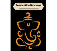 Composition Notebook: Yoga Hindu Indian Meditation Deepavali Diwali Rangoli Ganesh, Journal 6 x 9, 100 Page Blank Lined Paperback Journal/Notebook