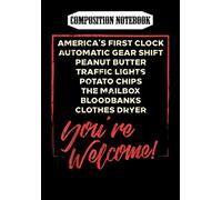 Composition Notebook: Youre Welcome Black History Month Pride African Inventors, Journal 6 x 9, 100 Page Blank Lined Paperback Journal/Notebook