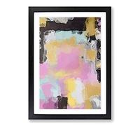 Composition of Light in Abstract Framed Print | A2 Black Framed Wall Art | Ready to Hang | Abstract Fantasy Picture | Living Room Bedroom Lounge Office