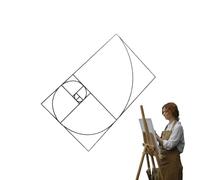 Composition View Finder - Adjustable Layout - Manual - Golden Ratio with Brake | - and Photography - Frame Tool, Lightweight Visual Aid for Sketching, Painting and Perfection