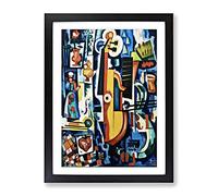 Composition Vol.1 By Amadeo De Souza Cardoso Classic Painting Framed Print | A4 Black Framed Wall Art | Ready to Hang | Classic Historical Picture | Living Room Bedroom Lounge Office