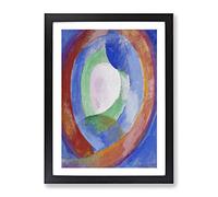 Composition Vol.1 By Robert Delaunay Classic Painting Framed Wall Art Print, Ready to Hang Picture for Living Room Bedroom Home Office Décor, Black A4 (34 x 25 cm)
