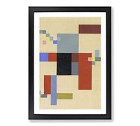 Composition Vol.1 by Sophie Taeuber-ARP Framed Print | A2 Black Framed Wall Art | Ready to Hang | Modern Nature Picture | Living Room Bedroom Lounge Office
