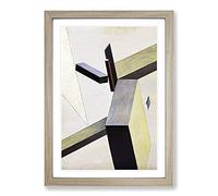 Composition Vol.10 by El Lissitzky Framed Print | A2 Oak Framed Wall Art | Ready to Hang | Modern Nature Picture | Living Room Bedroom Lounge Office