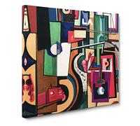 Composition Vol.2 by Amadeo de Souza Cardoso Canvas Print | Gallery Wrapped 30mm Frame Wall Art | 14x14 inches | Ready to Hang | Classic Picture | Living Room Bedroom Lounge Office