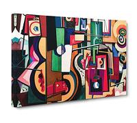 Composition Vol.2 By Amadeo De Souza-Cardoso Canvas Print | Gallery Wrapped 30mm Frame Wall Art | 30x20 inches | Ready to Hang | Contemporary Picture | Living Room Bedroom Lounge Office