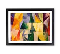 Composition Vol.2 By Robert Delaunay Classic Painting Framed Print | A2 Black Framed Wall Art | Ready to Hang | Classic Historical Picture | Living Room Bedroom Lounge Office