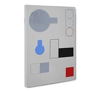 Composition Vol.2 By Sophie Taeuber Arp Classic Painting Canvas Wall Art Print Ready to Hang, Framed Picture for Living Room Bedroom Home Office Décor, 20x14 Inch (50x35 cm)