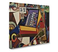 Composition Vol.3 by Amadeo de Souza Cardoso Canvas Print | Gallery Wrapped 30mm Frame Wall Art | 14x14 inches | Ready to Hang | Classic Picture | Living Room Bedroom Lounge Office