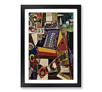 Composition Vol.3 by Amadeo De Souza-Cardoso Framed Print | A2 Black Framed Wall Art | Ready to Hang | Modern Nature Picture | Living Room Bedroom Lounge Office