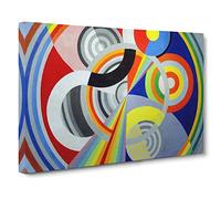 Composition Vol.3 By Robert Delaunay Canvas Print | Gallery Wrapped 30mm Frame Wall Art | 30x20 inches | Ready to Hang | Classic Picture | Living Room Bedroom Lounge Office