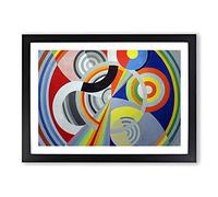 Composition Vol.3 by Robert Delaunay Framed Print | A2 Black Framed Wall Art | Ready to Hang | Modern Nature Picture | Living Room Bedroom Lounge Office