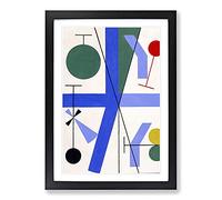 Composition Vol.3 by Sophie Taeuber-ARP Framed Print | A2 Black Framed Wall Art | Ready to Hang | Modern Nature Picture | Living Room Bedroom Lounge Office