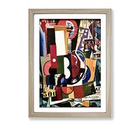 Composition Vol.4 By Amadeo De Souza Cardoso Classic Painting Framed Wall Art Print, Ready to Hang Picture for Living Room Bedroom Home Office Décor, Oak A3 (34 x 46 cm)