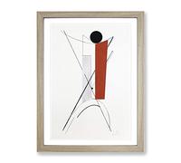 Composition Vol.4 By El Lissitzky Classic Painting Framed Print | A2 Oak Framed Wall Art | Ready to Hang | Classic Historical Picture | Living Room Bedroom Lounge Office