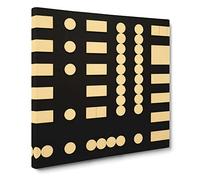 Composition Vol.4 by Sophie Taeuber Arp Canvas Print | Gallery Wrapped 30mm Frame Wall Art | 14x14 inches | Ready to Hang | Classic Picture | Living Room Bedroom Lounge Office