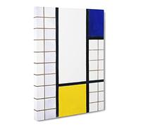 Composition Vol.4 By Theo Van Doesburg Classic Painting Canvas Wall Art Print Ready to Hang, Framed Picture for Living Room Bedroom Home Office Décor, 24x16 Inch (60x40 cm)