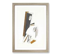 Composition Vol.5 by El Lissitzky Framed Print | A2 Oak Framed Wall Art | Ready to Hang | Modern Nature Picture | Living Room Bedroom Lounge Office