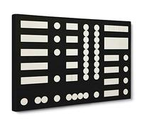 Composition Vol.5 By Sophie Taeuber Arp Canvas Print | Gallery Wrapped 30mm Frame Wall Art | 30x20 inches | Ready to Hang | Classic Picture | Living Room Bedroom Lounge Office