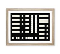 Composition Vol.5 By Sophie Taeuber Arp Classic Painting Framed Wall Art Print, Ready to Hang Picture for Living Room Bedroom Home Office Décor, Oak A2 (64 x 46 cm)