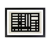 Composition Vol.5 by Sophie Taeuber-ARP Framed Print | A2 Black Framed Wall Art | Ready to Hang | Modern Nature Picture | Living Room Bedroom Lounge Office