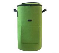 Compost Bin For Leaf Bag Crafted from Non Woven Fabric, Supports Probiotic Fermentation for Faster Organic Waste Conversion and for Heavy Loads (Green)