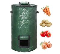 Compost Bin Liners - Garden Garbage Bags | Garden Waste Bags | Collapsed Environmental Compost Bag With Handles | Home Organic Foldable Yard Waste Repeaters Home P