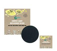 Compost Caddy Spare Filters - Suitable for the KitchenCraft Pedal Bin and Classic Ceramic caddies - (2x 2pk - Total 4 filters)