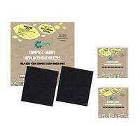 Compost Caddy Spare Filters - Suitable for the Typhoon Nubu caddy - (3x 2pk - Total 6 filters)