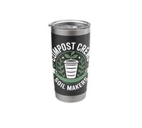 Compost Crews Soil Makers Gardening Life Backyard Gardener Stainless Steel Insulated Tumbler