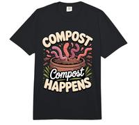 Compost Happens Composting Worm Comfort Colors Adult Heavyweight T-Shirt