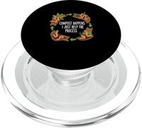 Compost Happens I Just Help The Process Funny Worm Lover PopSockets PopGrip for MagSafe