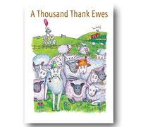 Compost Heap 100% Plastic Free ECO-Friendly "A Thousand Ewes" Humour Greeting Card & Envelope by DrawUK
