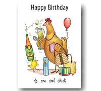 Compost Heap 100% Plastic Free ECO-Friendly Birthday Chick Greeting Card & Envelope by DrawUK
