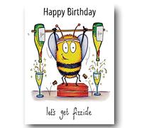 Compost Heap 100% Plastic Free ECO-Friendly Gym "Fizzicle" Humour Greeting Card & Envelope by DrawUK