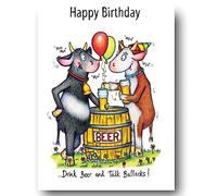 Compost Heap 100% Plastic Free ECO-Friendly Talking Bullocks Humour Greeting Card & Envelope by DrawUK