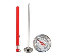 Compost Soil Tester Meter | Garden Soil Thermometer | Duall Scale Stainless Steel Ground Temp Meter For Gardening, Potting, Planting, Greenhouses, And Backyards