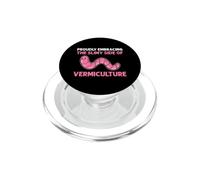 Compost White Worms Red Wiggler Worm Worm Farming PopSockets PopGrip for MagSafe