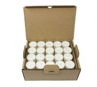 Compostable Cup Tea Lights Industrial Composting Vegetable Wax Rapeseed Wax Tealights 6 Hours Burning Time Pack of 80 Candles Unscented Plastic Free