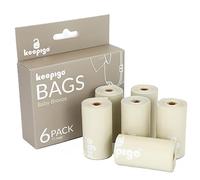 Compostable Disposal Diaper Bags Refill Pack 6 Rolls Leakproof Bin Bags for Dirty Diapers Essential Item Convenient and Quick Nappy Disposal Change on the Go
