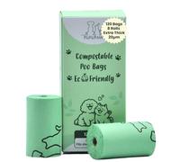 Compostable Dog Poop Bags 120 Count | Extra Thick 20 Micron | Leak-Proof | Plant-Based Cornstarch | Unscented Eco Bags | 1% for the Planet