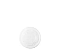 Compostable Flat CPLA Lid to fit 6-8oz Soup Container 90mm Dia (1 x 1000)