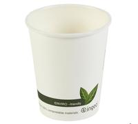 Compostable Hot Drink Cups 8oz / 230ml - Set of 50 - Biodegradable Takeaway Coffee Cups