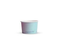 Compostable Ice Cream Tubs, 4oz, Plant-Based PLA Lined Paperboard, Iridescent, Pack of 25